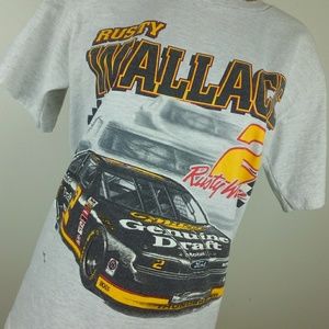 Rusty Wallace Nascar Miller Nutmeg Mills Beer Race Thunderbird